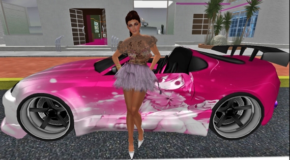 Pink Sport's Car